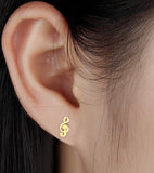 Music Note Earrings Treble Clef Stud Earrings and Music Staff Notes aficionado band member music teacher Elegant Modern Womans Girls Jewelry