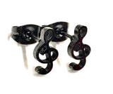 Music Note Earrings Treble Clef Stud Earrings and Music Staff Notes aficionado band member music teacher Elegant Modern Womans Girls Jewelry