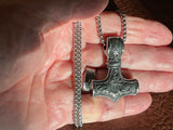 Hammer of Thor Viking Celtic Irish Knot Crucifix Waterproof Hypoallergenic Vintage Odin Valknut