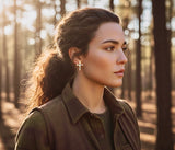 Sterling Silver Cross Earrings Stud Super Tiny Dainty Petite with Crystal Inlayed Zircon CZ Wedding for Girls jewelry bridesmaids jewellery