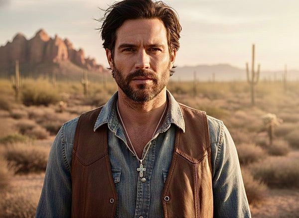 South western cross solid sterling silver with iridescent alabaster necklace S925 pendant for women cast jewelry link chain jewellery girls