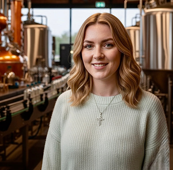 925 Irish Celtic Knot Cross Necklace Solid Sterling Silver Pendant for Women Cast Jewelry link Chain Jewellery for Girls