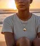 Iron Cross Necklace for Men Handmade Custom Cross Silver Waterproof Pendant Chain Hand Hammered Boys Christian Jewelry 3 Crosses of Calvary