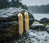 Silver or Gold Hammered Cross Earrings long chains CZ Zircon Crucifix Swag Bling Earrings Woman Cross Girls Drop Dangle Christian Jewelry Jewellery