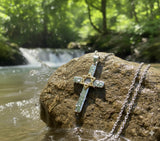 Sterling silver messianic star of david with cross necklace pendant gold cross crucifix high quality necklace jesus the seal of solomon