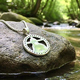 Solid Sterling Silver Crucifix Necklace Jesus 14 stations carrying the Cross Via Dolorosa way of sorrow Red Zircons S925 heirloom catholic