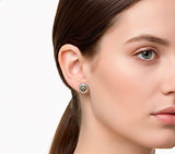 Dainty Solid Sterling Silver Cross with Floral Sides S925 for Girls Women Silver Jesus Cross Post Wedding Jewelry Simple Christ