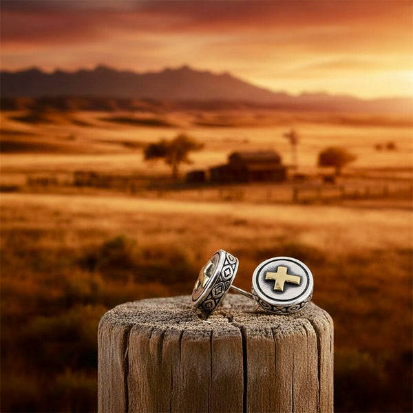 Dainty Solid Sterling Silver Cross with Floral Sides S925 for Girls Women Silver Jesus Cross Post Wedding Jewelry Simple Christ