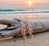 Infinity Twist 3 Hoop Earrings Drop Dangle Silver Rose Gold Earrings for Women Girls Jewelry jewellery