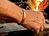 Pure Copper Bracelet Wide Hammered Men and Womens sizes Hammered Thick 2 Sizes Raised Pattern Bracelet Bangle Cuff Heavy Copper Jewelry
