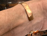 Pure Copper Bracelet Wide Hammered Men and Womens sizes Hammered Thick 2 Sizes Raised Pattern Bracelet Bangle Cuff Heavy Copper Jewelry