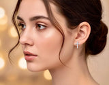Sterling Silver Cross Earrings Stud Super Tiny Dainty Petite with Crystal Inlayed Zircon CZ Wedding for Girls jewelry bridesmaids jewellery