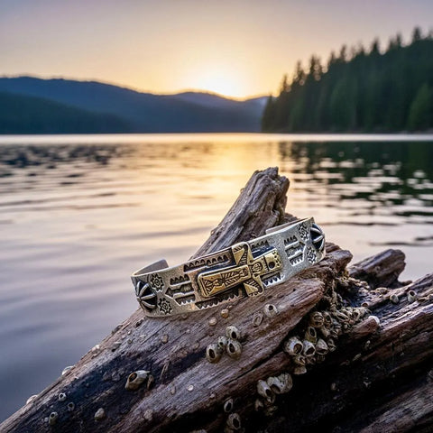 Mens Silver Brass Copper Cross Bracelet Trinity Father Son Holy Spirit Western Stamped Raised Crucifix for Men Bangle Cuff Heavy Jewelry