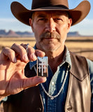 Handmade 3 Crosses of Calvary Dog Tag Cross Necklace for Men Triple Cross Pendant Heavy Chain custom personalized Jesus Jewelry