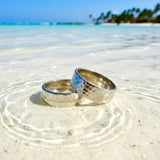 Ring Wedding Band Custom Hand Hammered Wide Band Stainless Steel 8mm WIDE Handmade Woman Rings for Men Waterproof Jewelry