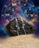 Chain Cross Star Earrings 3 Strand Silver Bohemian Dangle Long Drop Chain Boho Jesus Pendant for Women