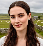 Cross Earrings Celtic Knot Studs Silver Gold Black Irish Post Style Jewelry for Weddings Bridesmaids hypoallergenic Jewellery for Women