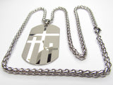 Silver Necklace for Men 3 Crosses Dog Tag Handmade Triple Cross of Calvary custom personalized Waterproof Stainless Steel Christian Jewelry