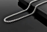 Cross necklace black dog tag super thick with chain heavy stainless steel prayer pendant mens hip hop boys christian jewelry