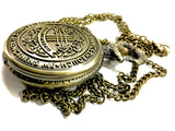 Pocket Watch I Can Do All Things Through Christ Who Strengthens Me Bible Philippians 4:13 God Jesus Christian Necklace Pendant Chain Jewelry