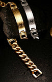 Bracelets Jesus Cuff Bangle Gold Silver Chain Cuff Stainless Steel Jewelry for Men jewellery