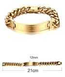 Bracelets Jesus Cuff Bangle Gold Silver Chain Cuff Stainless Steel Jewelry for Men jewellery