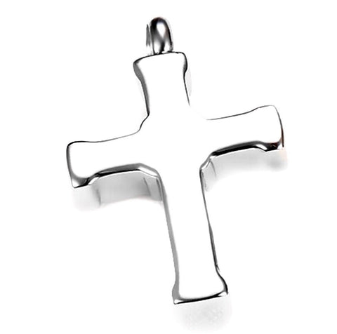 Silver Memorial Cross URN Necklace Urn Pet Ash Cremation Waterproof Stainless Steel Cross Container Jewelry Remains Funeral