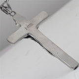 Heavy Crucifix Cross Necklace Guaranteed Waterproof All Stainless Steel Super High Relief Chain Jesus Jewelry Catholic Crucifix Orthodox