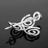 spiral of life tri-spiral irish hair barrette celtic knot metal stick hair clip viking hairpin pullback braided hairstyle hair accessories