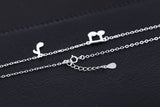 Silver Music Note Necklace music lover aficionado band member music teacher 925 sterling silver Elegant Modern Womans Girls Jewelry