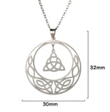 Celtic Knot Necklace trinity knot baptism wedding engagement triquetra claddaghs protection Viking Valknut Scottish Irish Jewelry