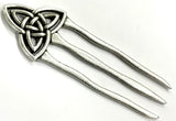 hair pic celtic knot 3 prong heavy long huge viking pullback hairpin hairstyle clip hair accessories