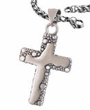 Waterproof Hypoallergenic Stainless Steel Cross 2 Sided Crucifix Necklace Heavy Chain Cast Cross of Jesus Stainless Steel Exclusive Jewelry