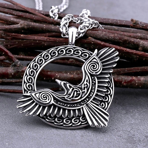 Viking Eagle Celtic Knot Necklace Jewelry Men Woman Jewelry Wanderlust Viking strength courage Odin