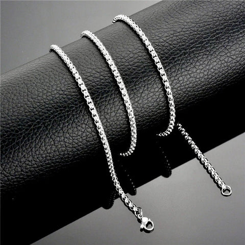 Sleek Simple Silver Cross Necklace for Men Women Waterproof Hypoallergenic Stainless Steel Girls Boy Jesus Jewelry