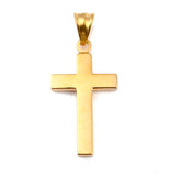 Sleek Silver Gold Cross Necklace for Men Women Waterproof Hypoallergenic Stainless Steel Girls Boy Jesus Hope Jewelry Christian Jewellery