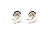 Athletic Music Note Earrings with Body Piercing hypoallergenic Quality Titanium music lover band teacher  Womans Girls