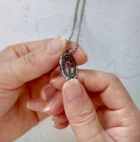 Distinctive Oval Cross Pendant Necklace with Smooth Box Chain Exclusive Design Pendant for Mens Boys Christian Jewelry