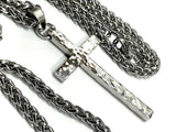 Large Silver Cross Necklace Hand Cut and Hand Hammered Handmade Custom Pendant popular size Women Men Girls Boys Christian Jewelry Jewellery