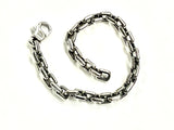 Sterling silver heavy link bracelet for men and women sizes lengths bangle cuff chain