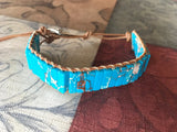 Natural stone bracelet wrap bohemian yoga leather friendship southwestern jewelry for women - Bohemian Style Stone Wrap Bracelet