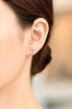 925 Silver Music Note Stud Earrings music teacher gift music lover band member sterling silver Elegant Modern Womans Girls hypoallergenic