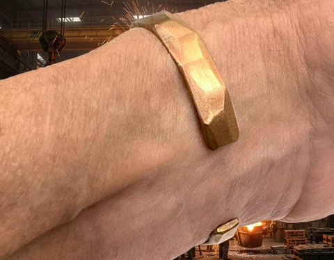 Pure Copper Bracelet Wide Hammered Men and Womens sizes Hammered Thick 2 Sizes Raised Pattern Bracelet Bangle Cuff Heavy Copper Jewelry