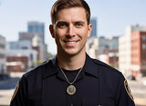 Saint Michael DEFEND ME medal Silver St Michaels Medallion Stainless Steel Chain Patron Saint Police Officers Soldiers