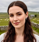 Cross Earrings Celtic Knot Studs Silver Gold Black Irish Post Style Jewelry for Weddings Bridesmaids hypoallergenic Jewellery for Women