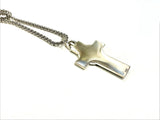 Gorgeous Vintage Jesus Ascension Cross Solid Sterling Silver Prince of Peace Dove Crucifix Catholic Antiqued Chain