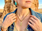 Calvary Three Cross Necklace & Earring Set – Exclusive Faith Jewelry