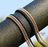 Necklace Keel Chain Silver Gold Black Stainless Steel Wheat Box Design Waterproof Pendant for Mens Boys Christian Jewelry jewellery
